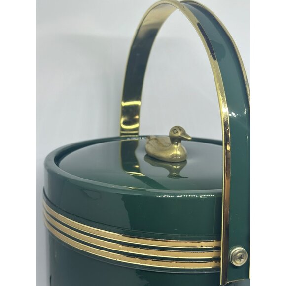 VTG Custom Disc Ducky 6 Pc. Entertainment Set 3 Qt Ice Bucket & 5 Glasses MCM - Picture 8 of 11